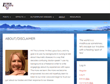 Tablet Screenshot of lupusguru.com